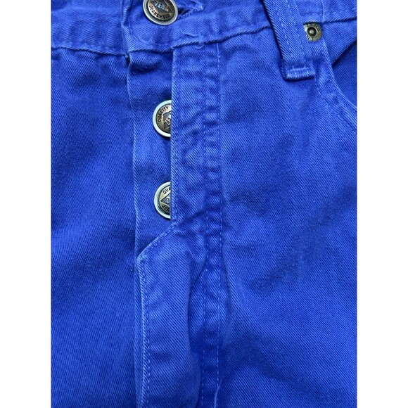 Vintage Zena Purple Denim Shorts Size 7 High Rise 90s USA Button Fly‎ Mom - Picture 6 of 7